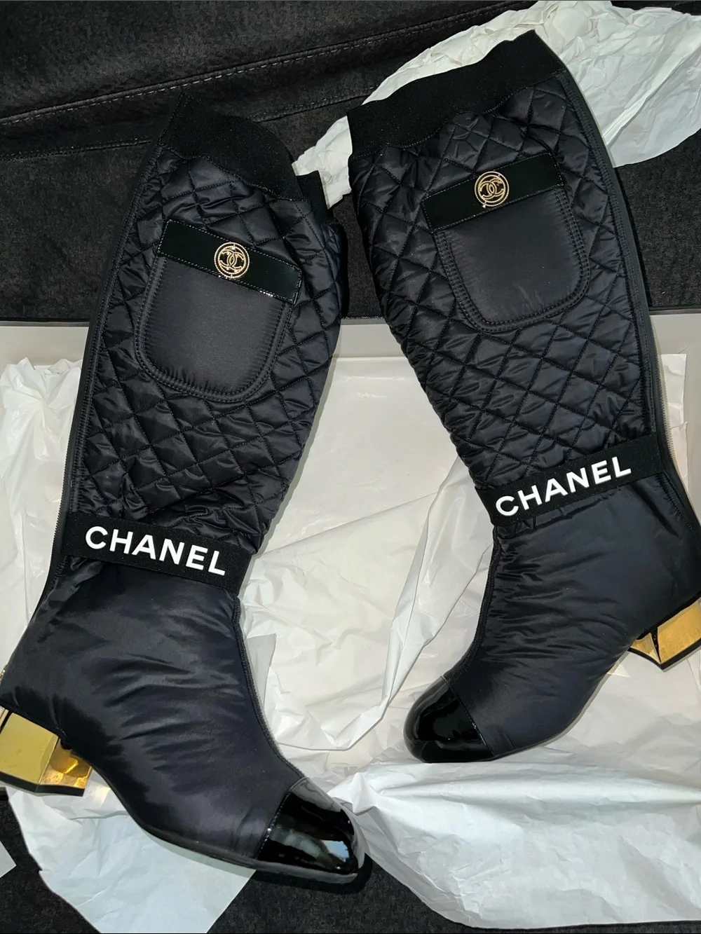 Chanel 2 in 1 Boot - 37.5